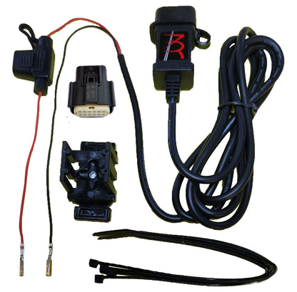 TAPP-HD All-weather USB power port for Harley Davidson Touring Motorcycles