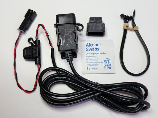 TAPP-IN All-weather USB power port for Indian Motorcycles with 2-Pin Conn