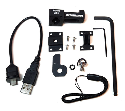 X~PWR A3/4 External Power Kit for DJI Action 3/4/5 PRO camera with SmallRig Mount Frame