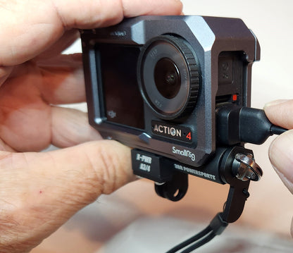 X~PWR A3/4 External Power Kit for DJI Action 3/4/5 PRO camera with SmallRig Mount Frame