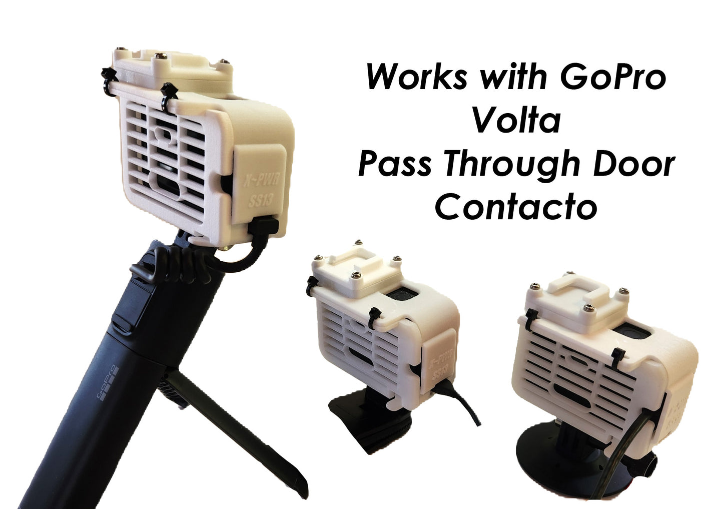 X~PWR SS13 External Power kit with Sun Shield fits GoPro HERO9/10/11/12/13