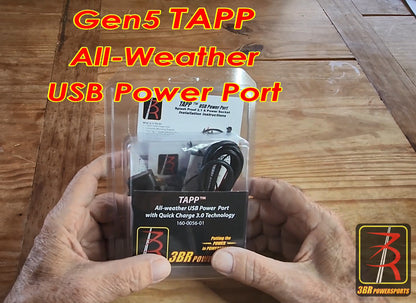 TAPP All-weather USB power port with Universal Mount and TAPP CAPP